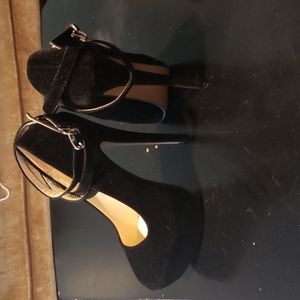 Black Suede 5 inch Pumps